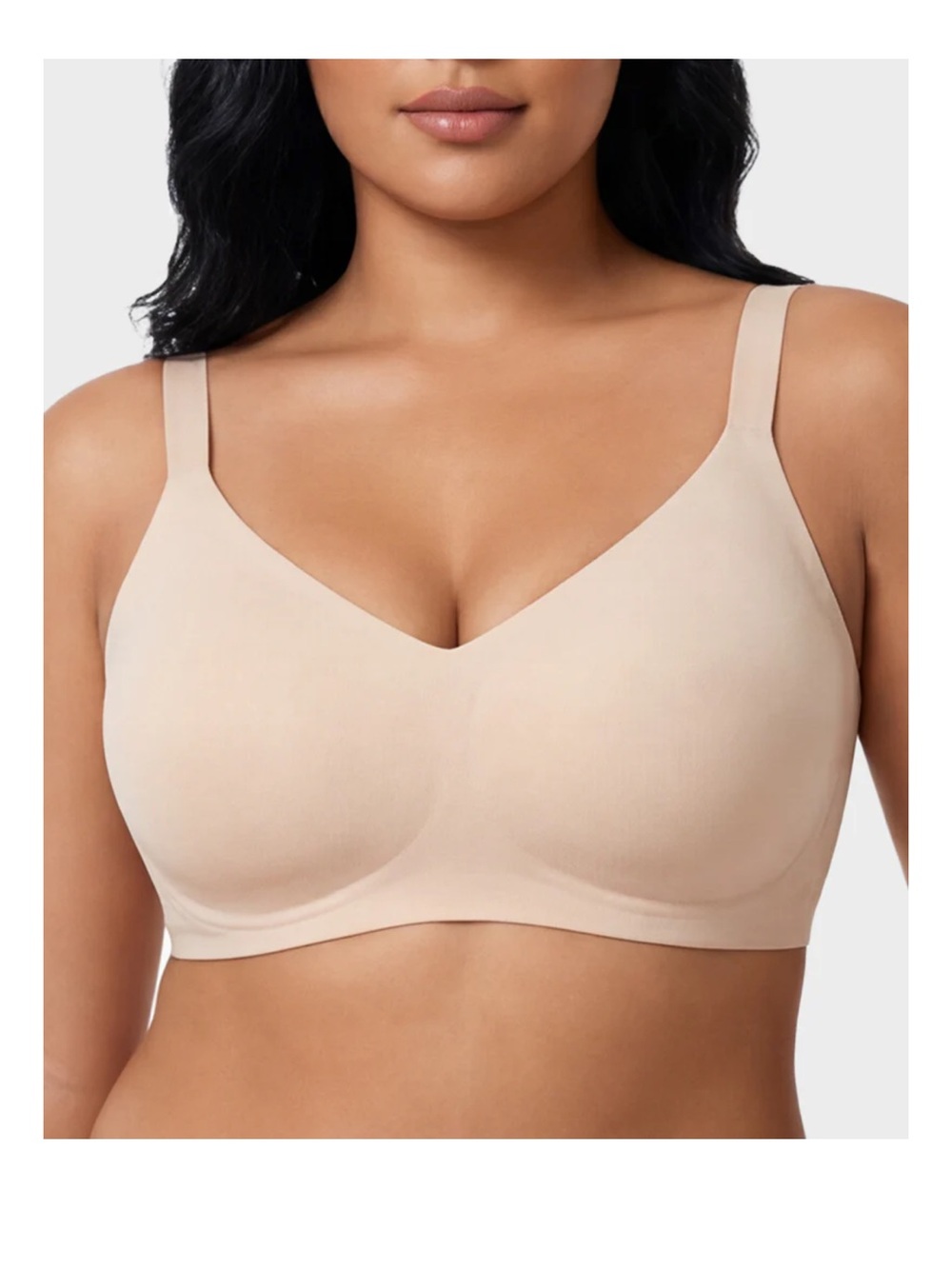Shecurve Seamless Wireless Comfort Bra in Nude